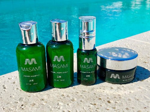 MASAMI Mekabu Hydrating Haircare Travel Kit – Vegan Seaweed 4-Piece Set - Image 5