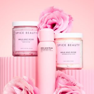 Radiant Skin Trio – Milk & Rose Set