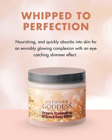 Organic Whipped Bronzing Body Butter – Hydrating Shimmer Glow | Glimmer Goddess - Image 4