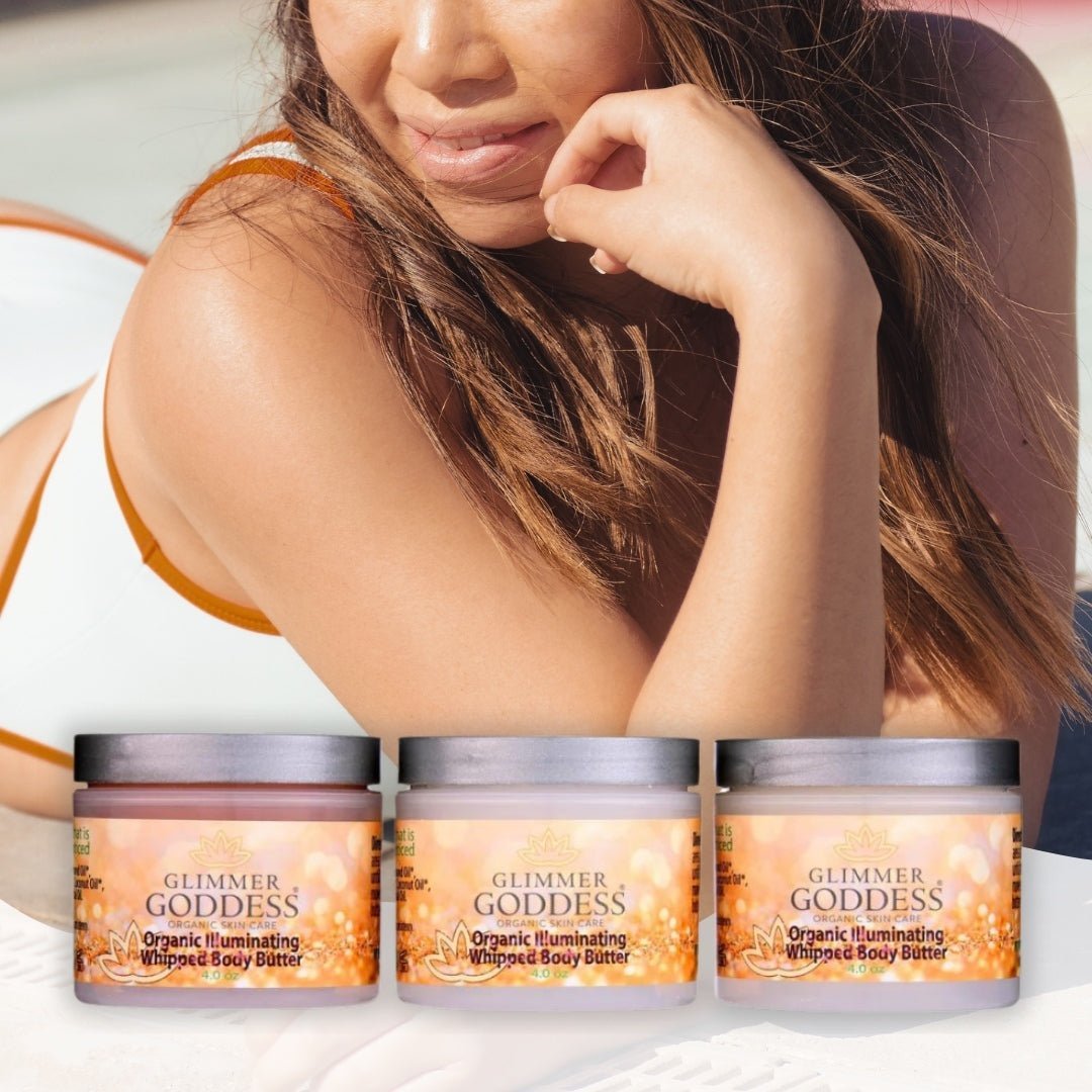 Organic Whipped Bronzing Body Butter – Hydrating Shimmer Glow | Glimmer Goddess - Image 3